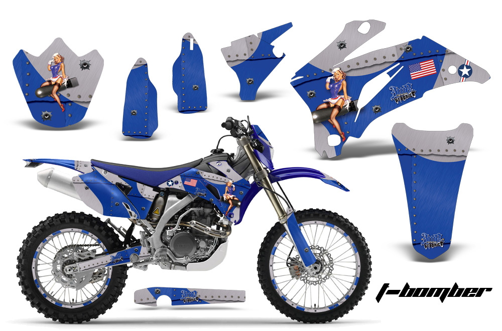 Yamaha WR250F WR450F 07-11 Graphics Kit TB BL NPs